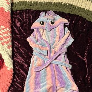 Colorful Unicorn Hooded Bathrobe